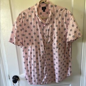 J. Crew Pink Casual Button Down Shirt Lightweight Cotton